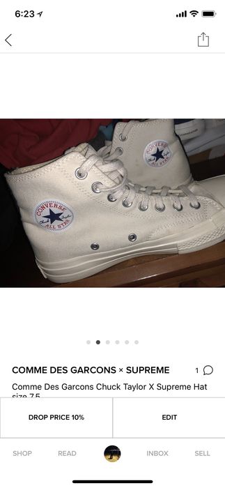 Cdg hot sale converse fit