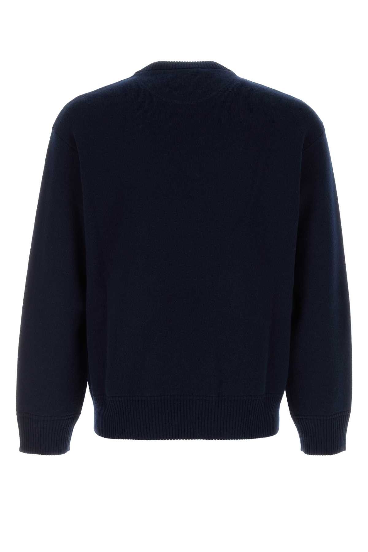 Valentino Dark Blue Wool Sweater Size US M / EU 48-50 / 2 - 2 Thumbnail