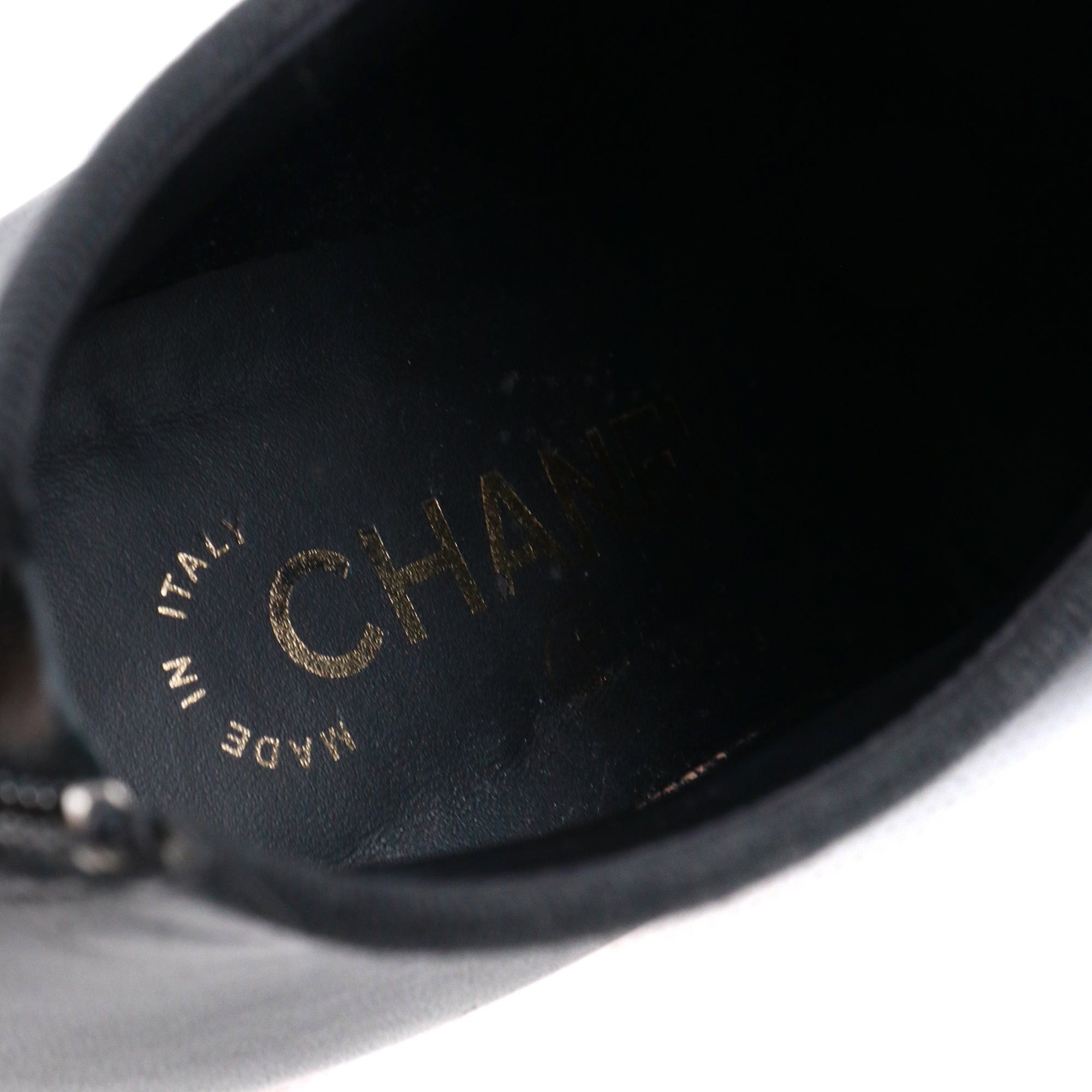 Chanel CHANEL - CC Chanel ankle boots in black lambskin (T34.5) Size US 4 / IT 34 - 8 Thumbnail