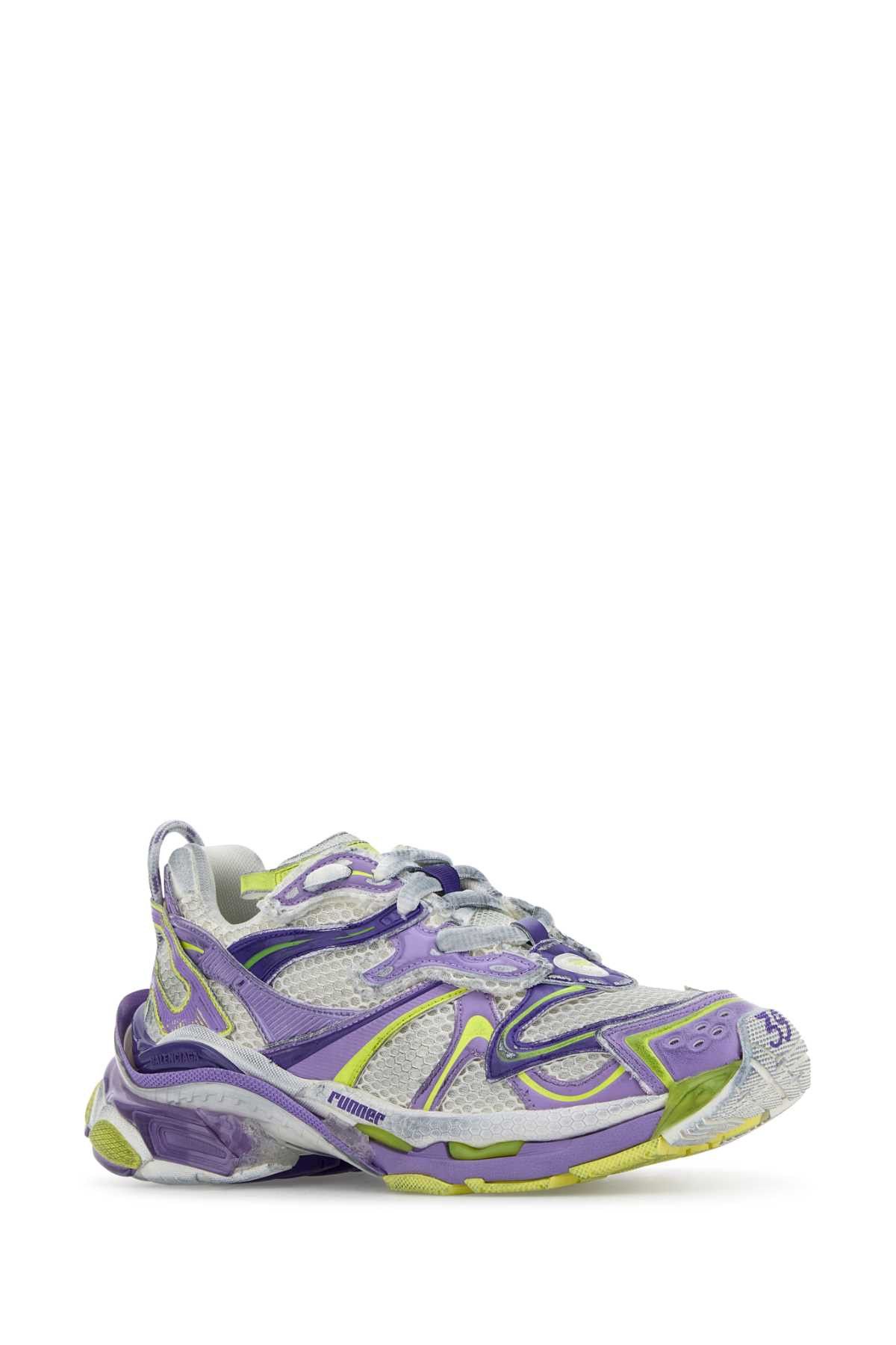 Balenciaga Multicolor Runner 2 Sneakers Size US 7 / IT 37 - 2 Thumbnail