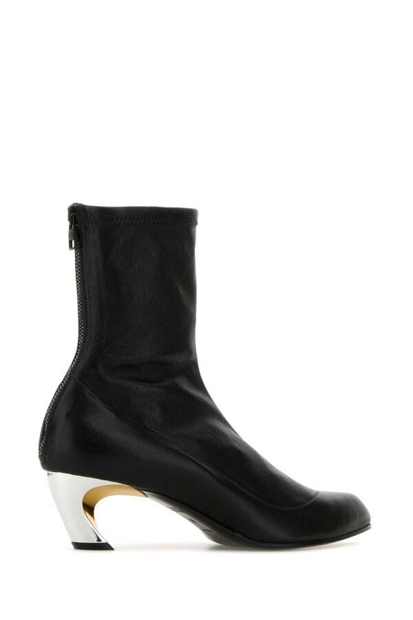 Alexander McQueen Black Leather Armadillo Ankle Boots Size US 6 / IT 36 - 5 Thumbnail