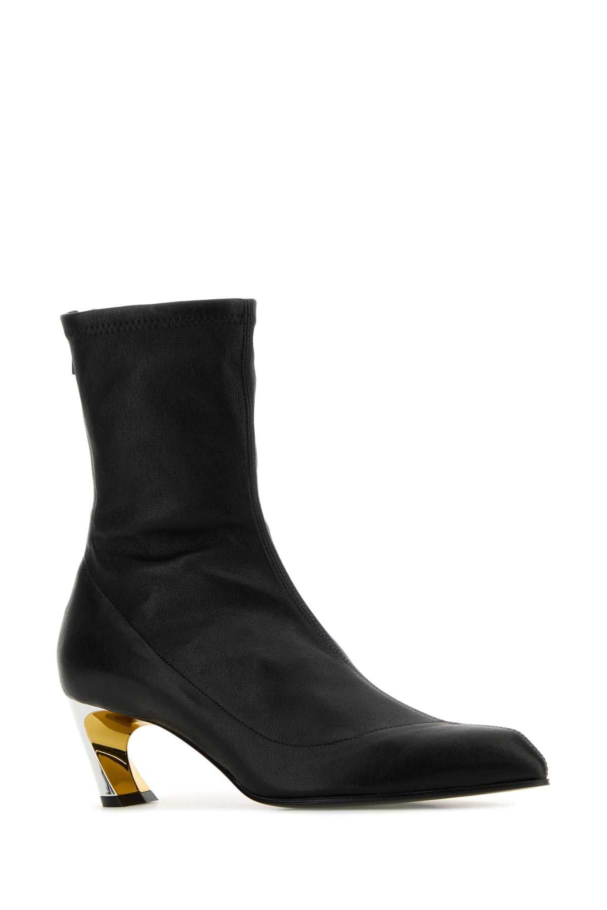 Alexander McQueen Black Leather Armadillo Ankle Boots Size US 6 / IT 36 - 2 Thumbnail