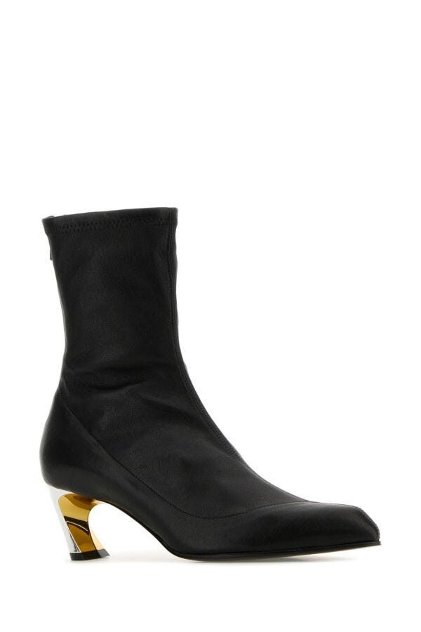 Alexander McQueen Black Leather Armadillo Ankle Boots Size US 6 / IT 36 - 4 Thumbnail