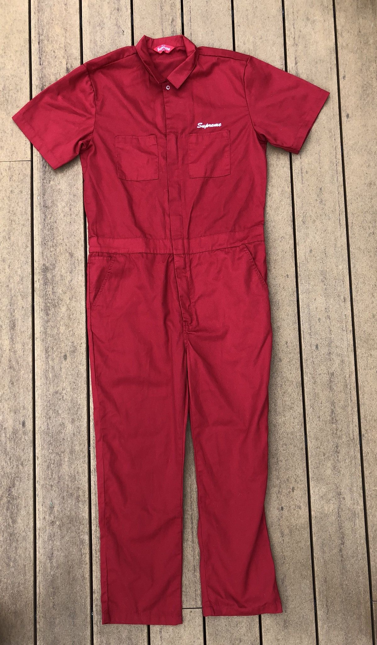 Supreme Red Jumpsuit Grailed