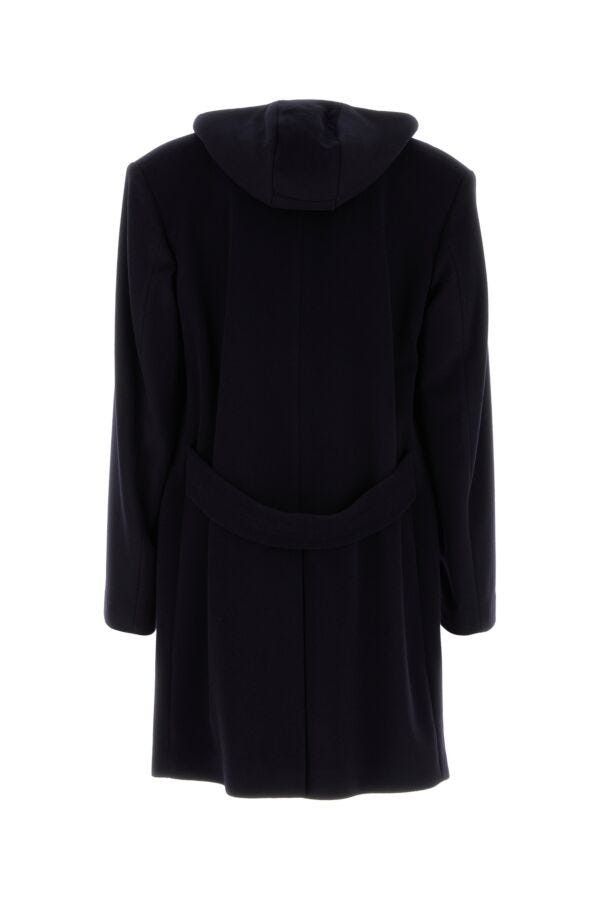 Prada Midnight Blue Wool Blend Coat Size US XL / EU 56 / 4 - 4 Thumbnail