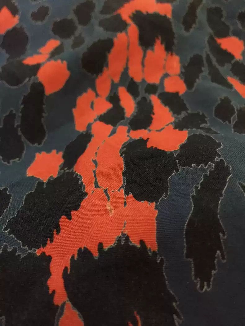 トップス WACKO MARIA BLUE ORANGE LEOPARD PRINT XL WACKO