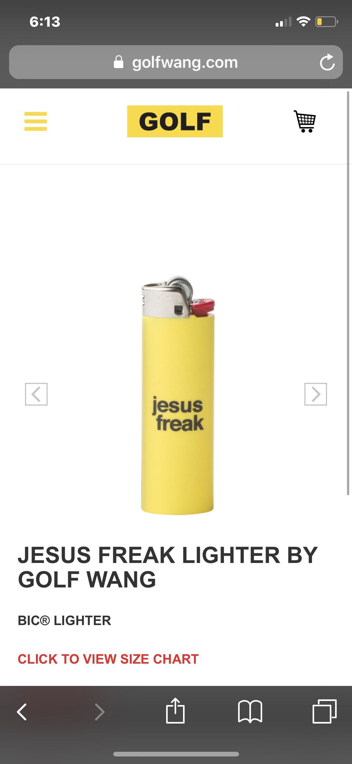 GOLFWANG Jesus Freak Lighter