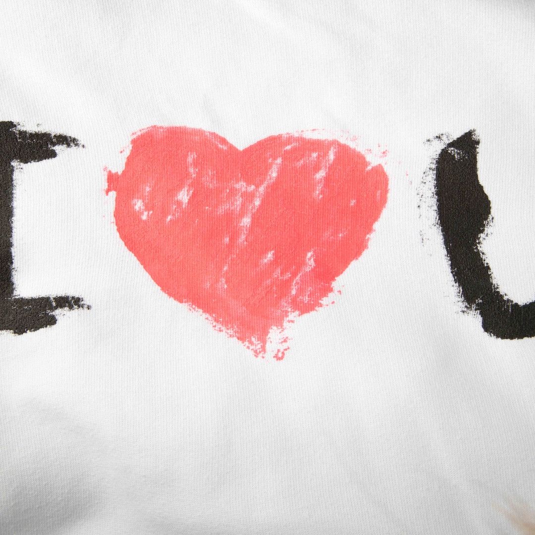 Balenciaga White I Love U Print Hoodie Size XS / US 0-2 / IT 36-38 - 4 Thumbnail