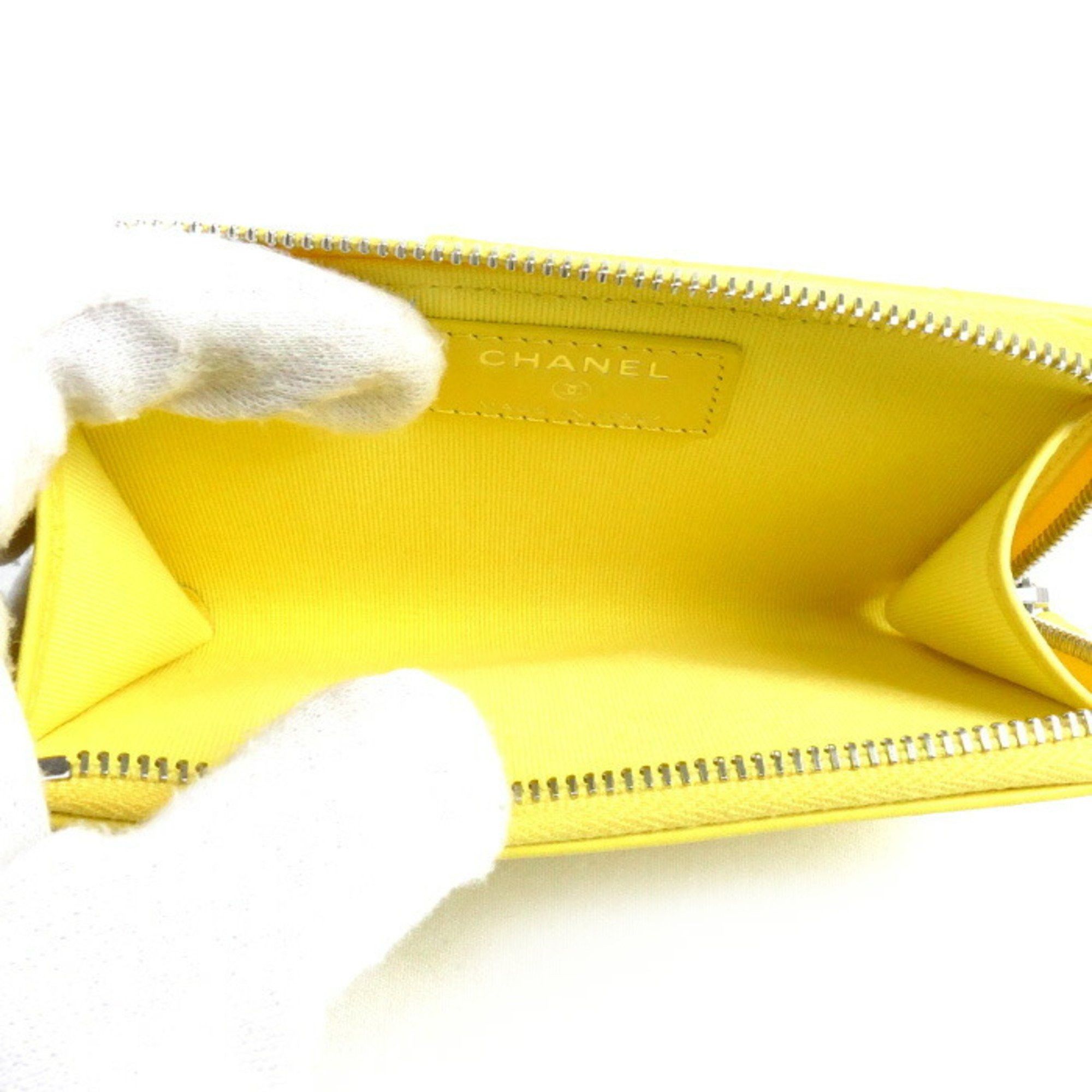 Chanel CHANEL Fragment Case Card Yellow AP3820 Women's Size ONE SIZE - 4 Thumbnail