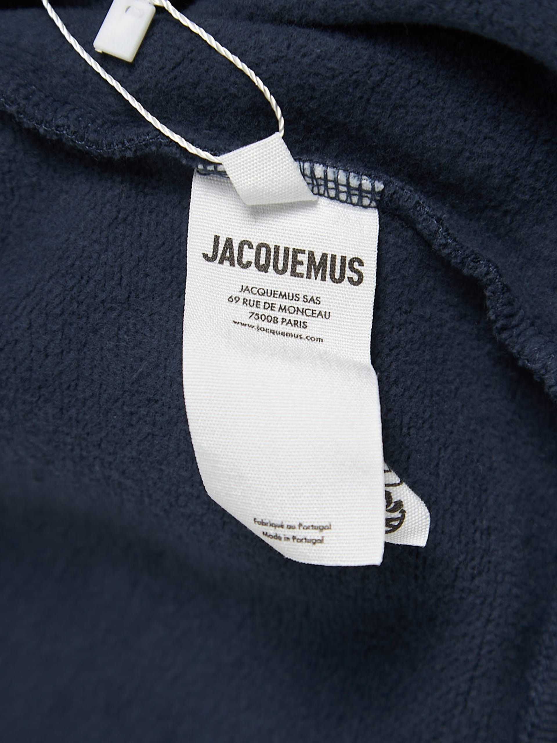 Jacquemus Blue Logo Bow Cotton Hoodie Size US XL / EU 56 / 4 - 4 Thumbnail