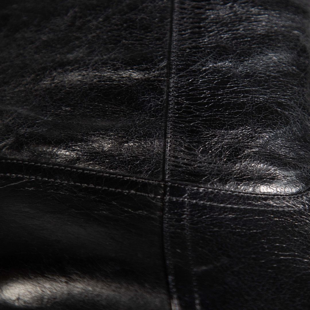 Miu Miu Black Leather Pointed-Toe Knee High Boots Size US 5.5 / IT 35.5 - 5 Thumbnail