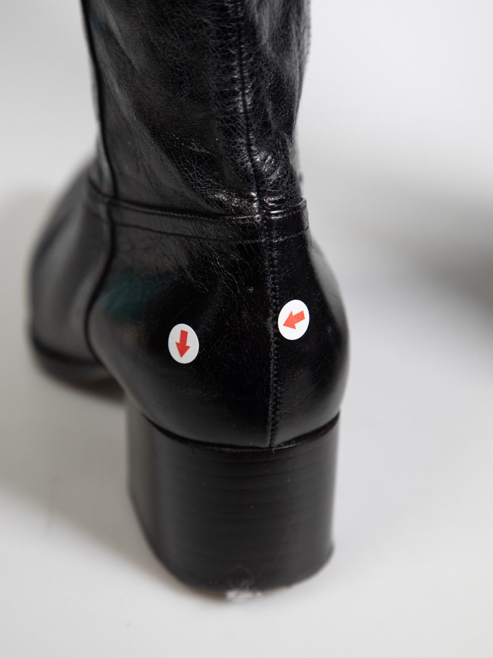 Miu Miu Black Leather Pointed-Toe Knee High Boots Size US 5.5 / IT 35.5 - 7 Thumbnail