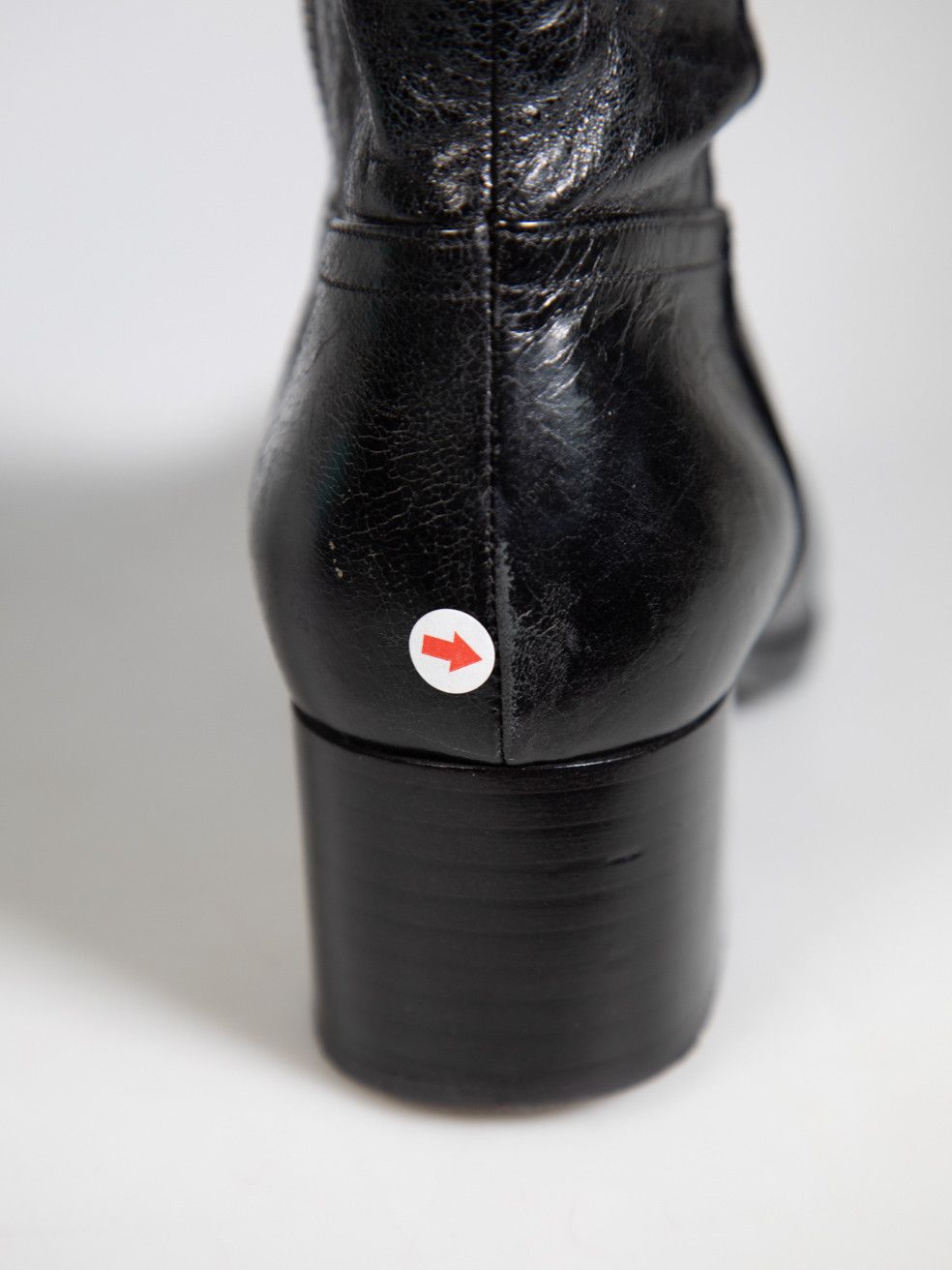 Miu Miu Black Leather Pointed-Toe Knee High Boots Size US 5.5 / IT 35.5 - 6 Thumbnail