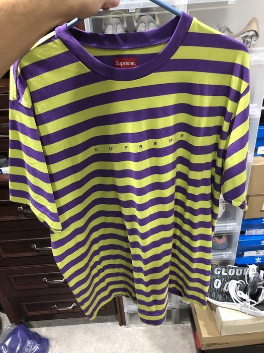 高評価なショップ Supreme Bar Stripe Tee XL | artfive.co.jp