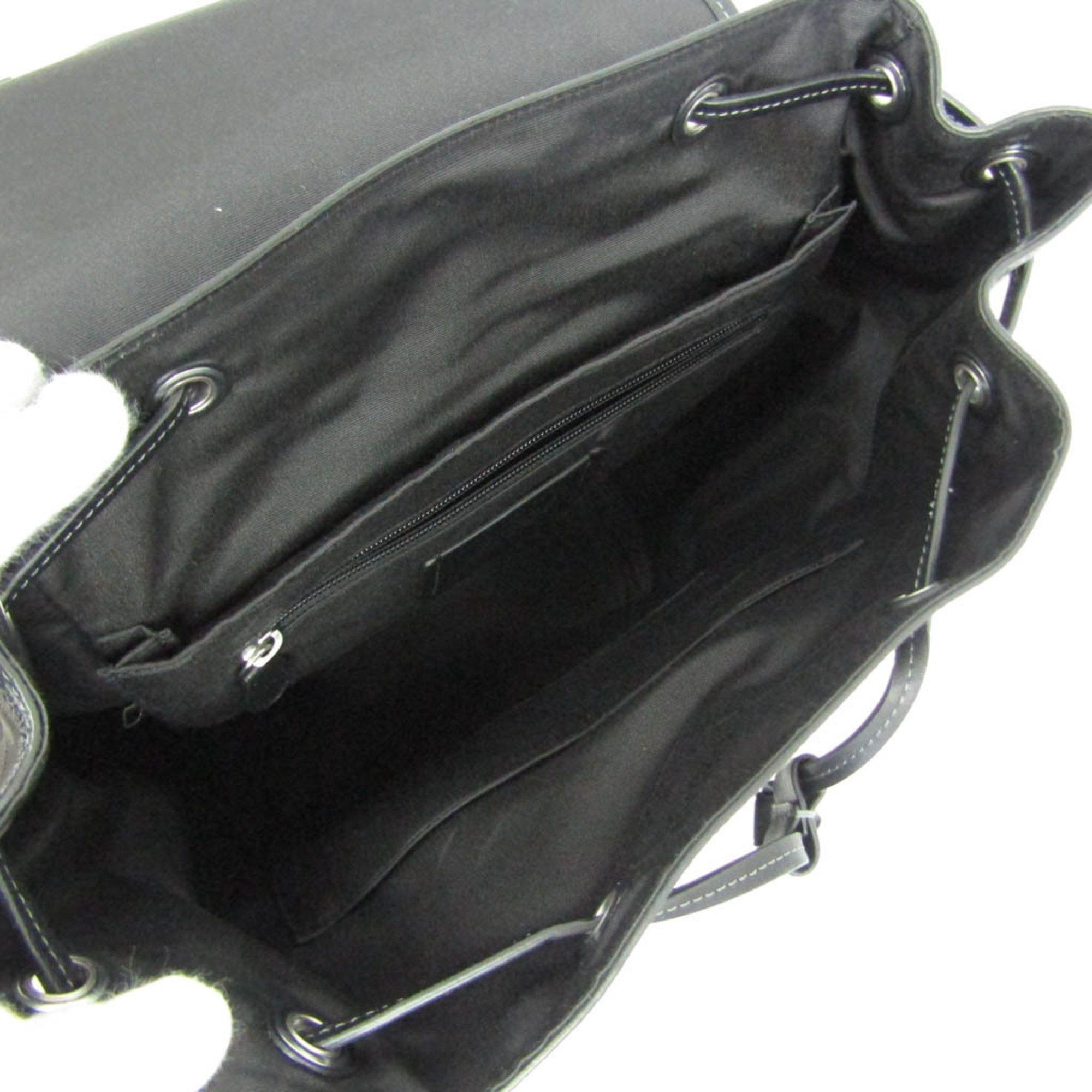 Coach Coach Signature CE523 Men's Leather,PVC Backpack Black,Gray Size ONE SIZE - 3 Thumbnail
