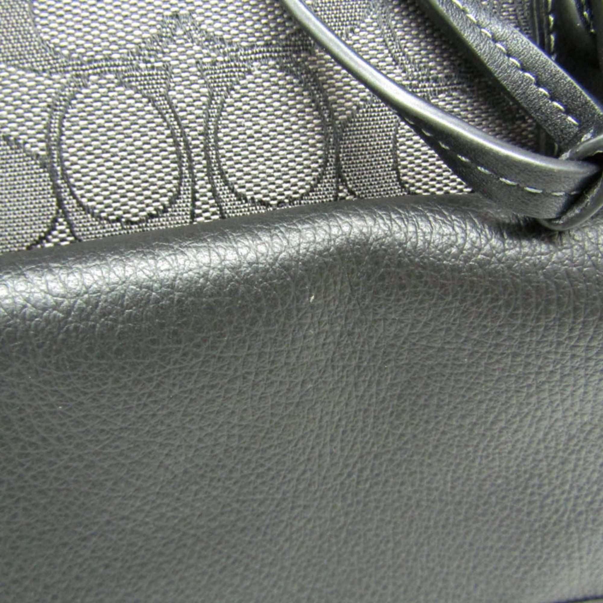 Coach Coach Signature CE523 Men's Leather,PVC Backpack Black,Gray Size ONE SIZE - 4 Thumbnail