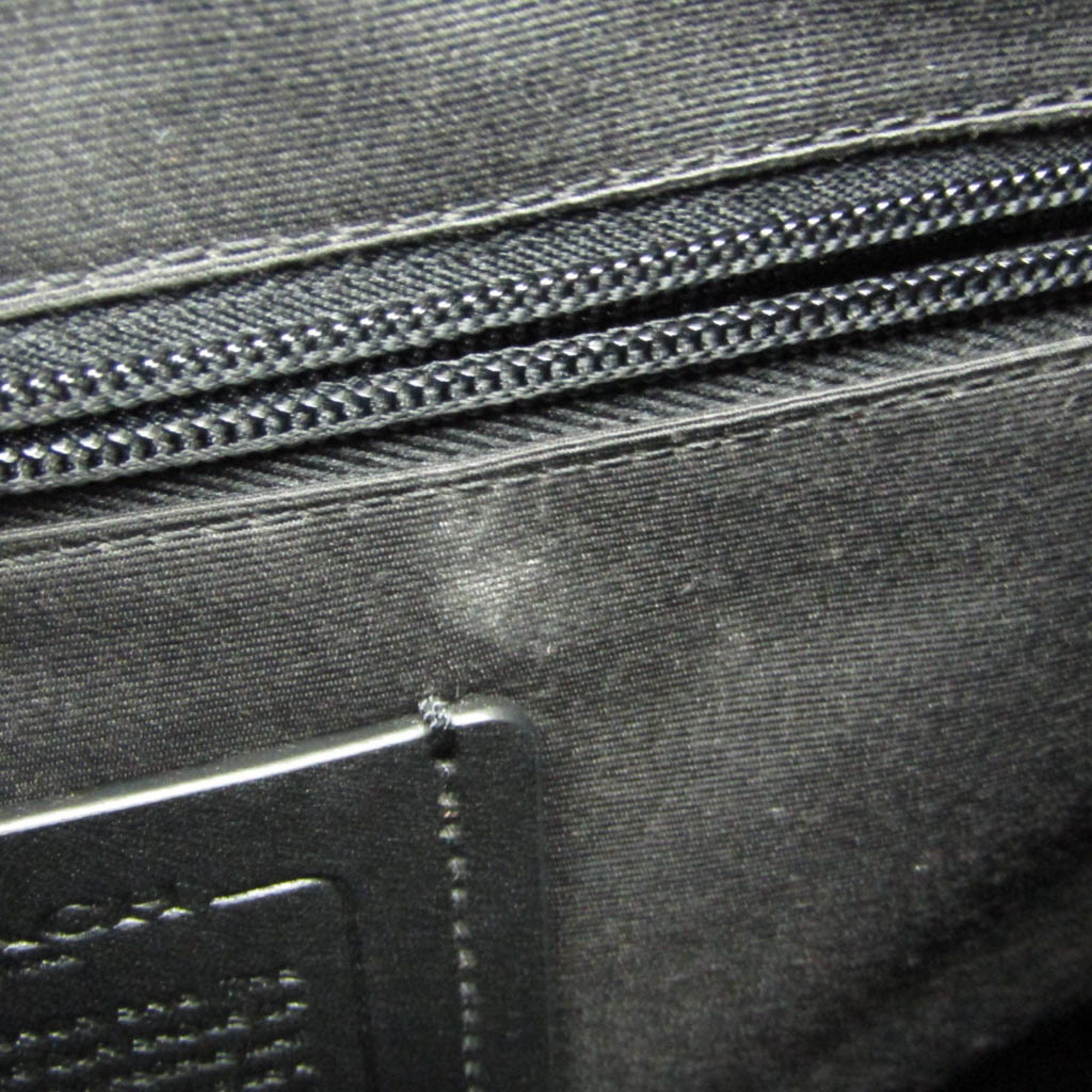 Coach Coach Signature CE523 Men's Leather,PVC Backpack Black,Gray Size ONE SIZE - 8 Thumbnail