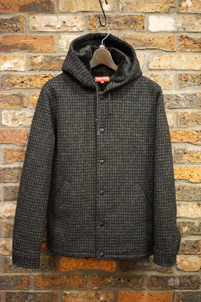 Supreme Harris Tweed Hooded Coach Jacket FW12 | Grailed