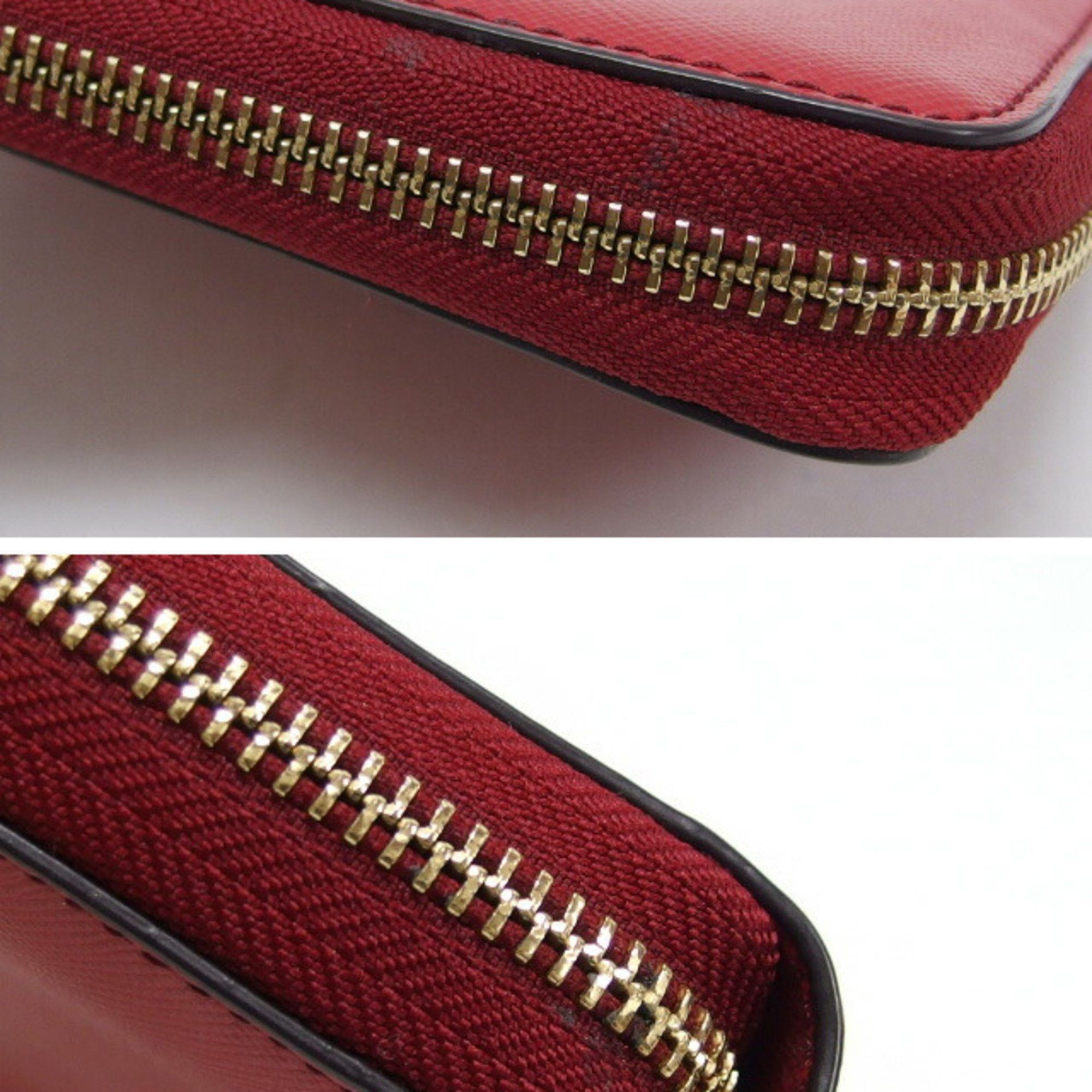 Tory Burch Tory Burch Round Zip Medium Wallet with Wrist Strap, Red Size ONE SIZE - 7 Thumbnail