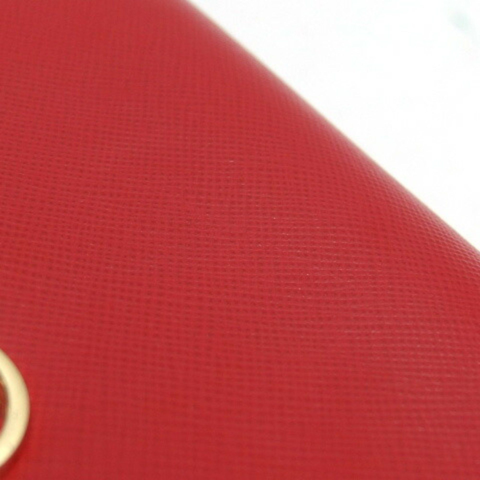 Tory Burch Tory Burch Round Zip Medium Wallet with Wrist Strap, Red Size ONE SIZE - 6 Thumbnail
