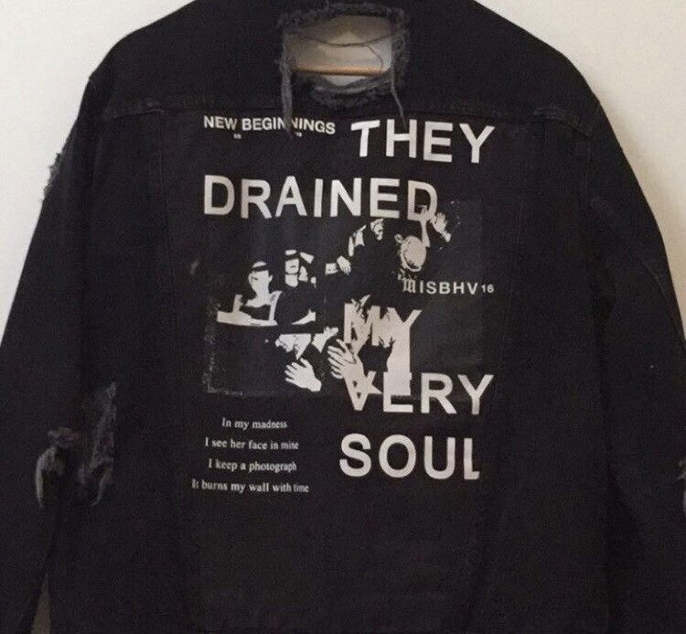 Misbhv Misbhv Black Denim Jacket, They Drained Very Soul