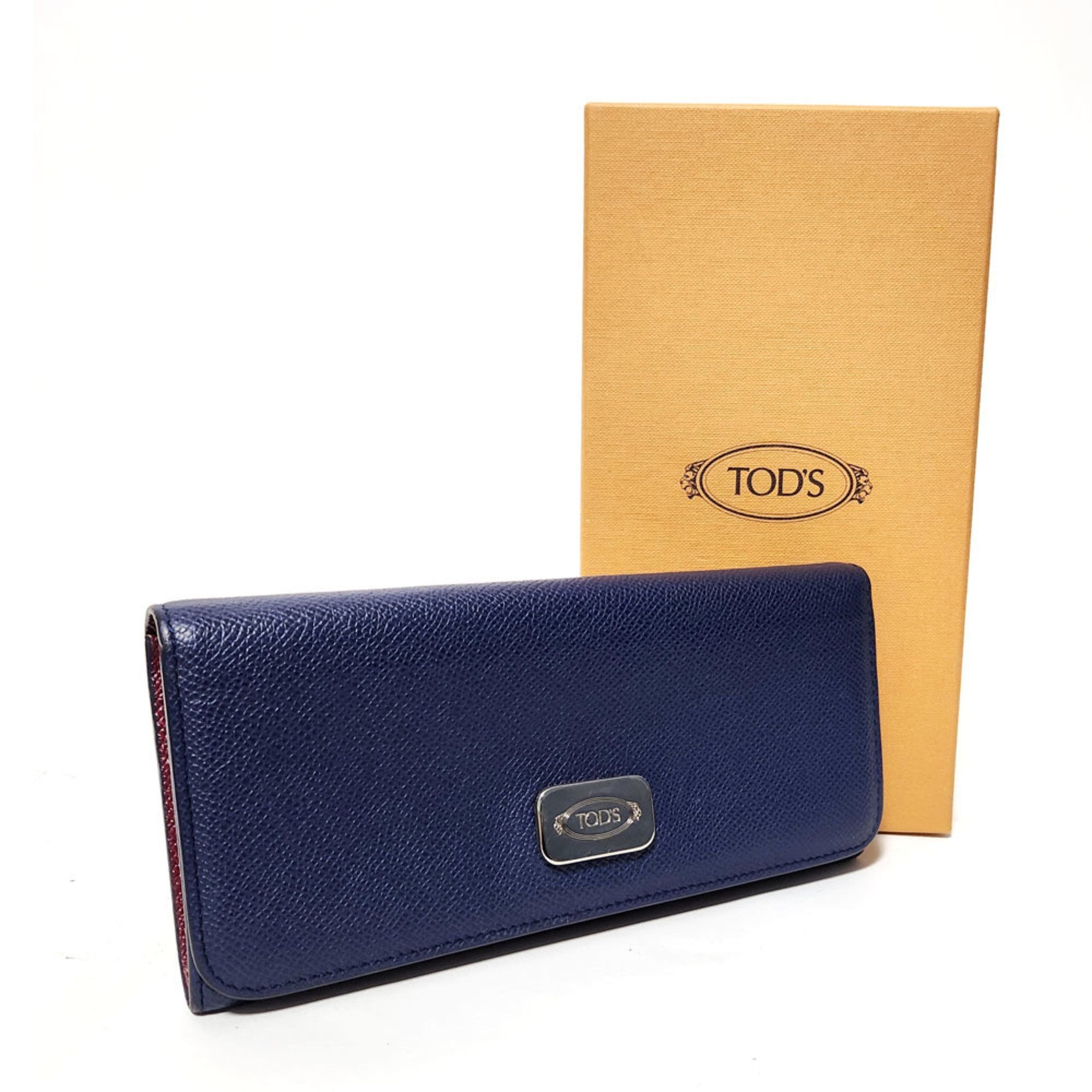 Tod's Tod's Bi-fold Wallet - Blue Leather Long Men Women Size ONE SIZE - 9 Thumbnail