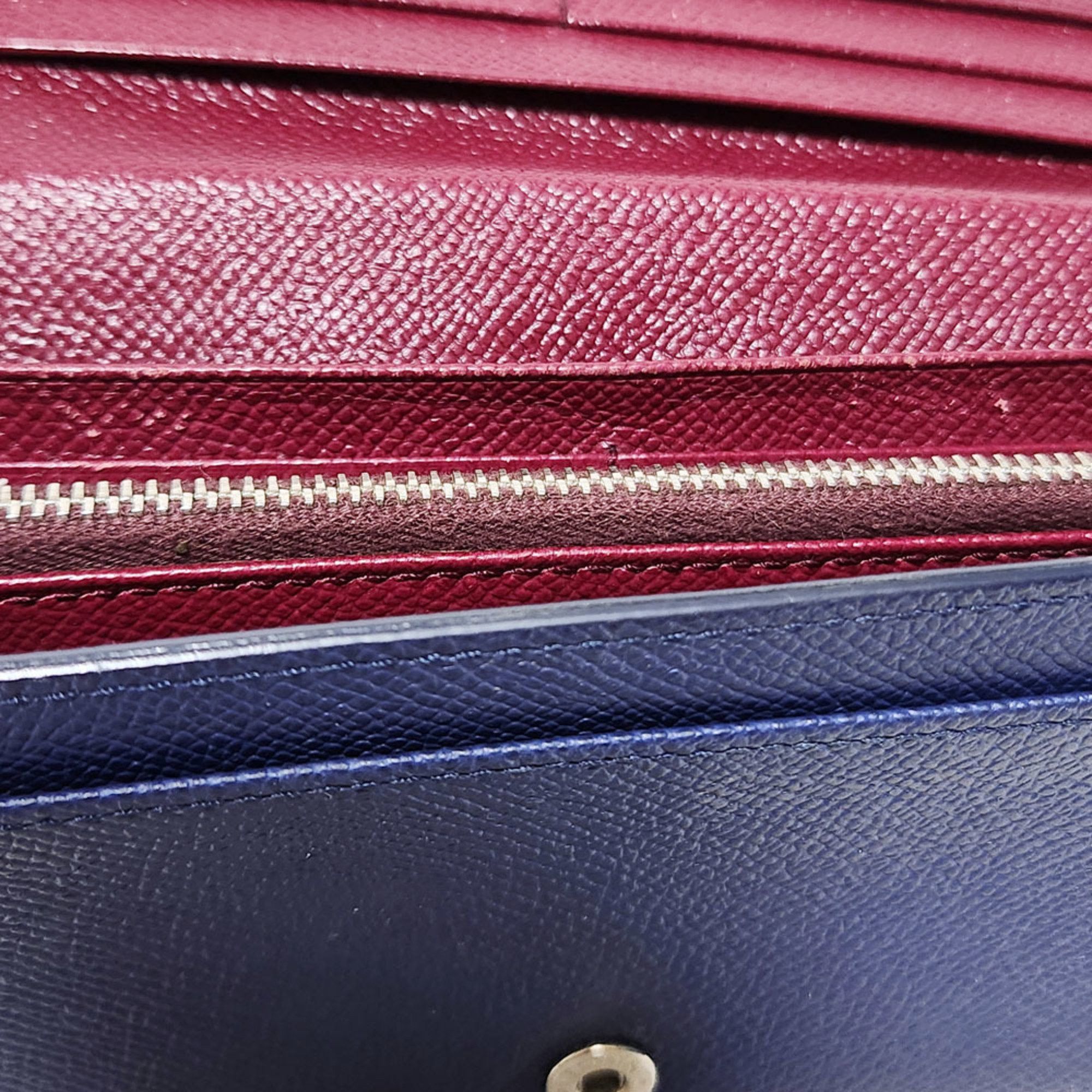 Tod's Tod's Bi-fold Wallet - Blue Leather Long Men Women Size ONE SIZE - 4 Thumbnail