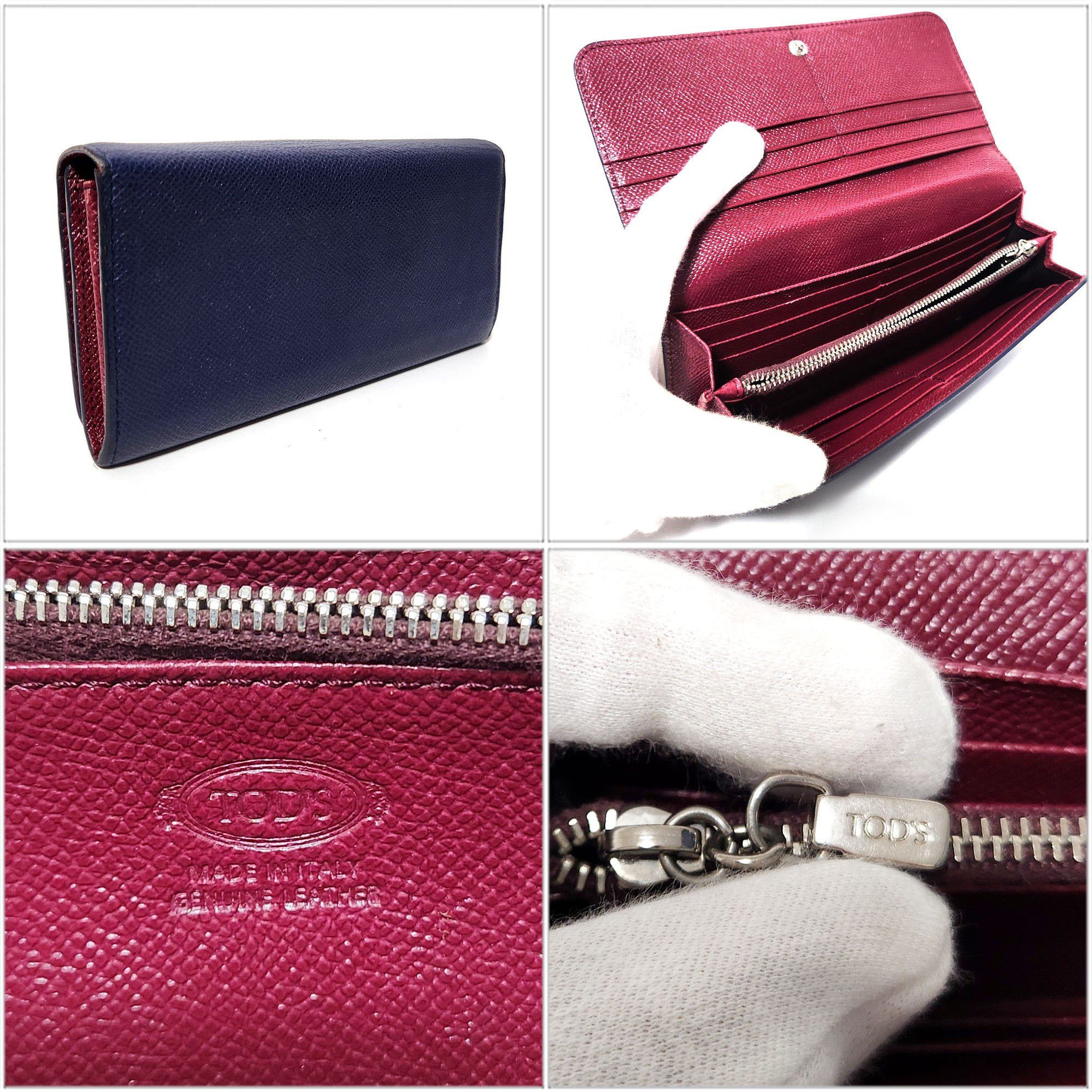 Tod's Tod's Bi-fold Wallet - Blue Leather Long Men Women Size ONE SIZE - 2 Thumbnail