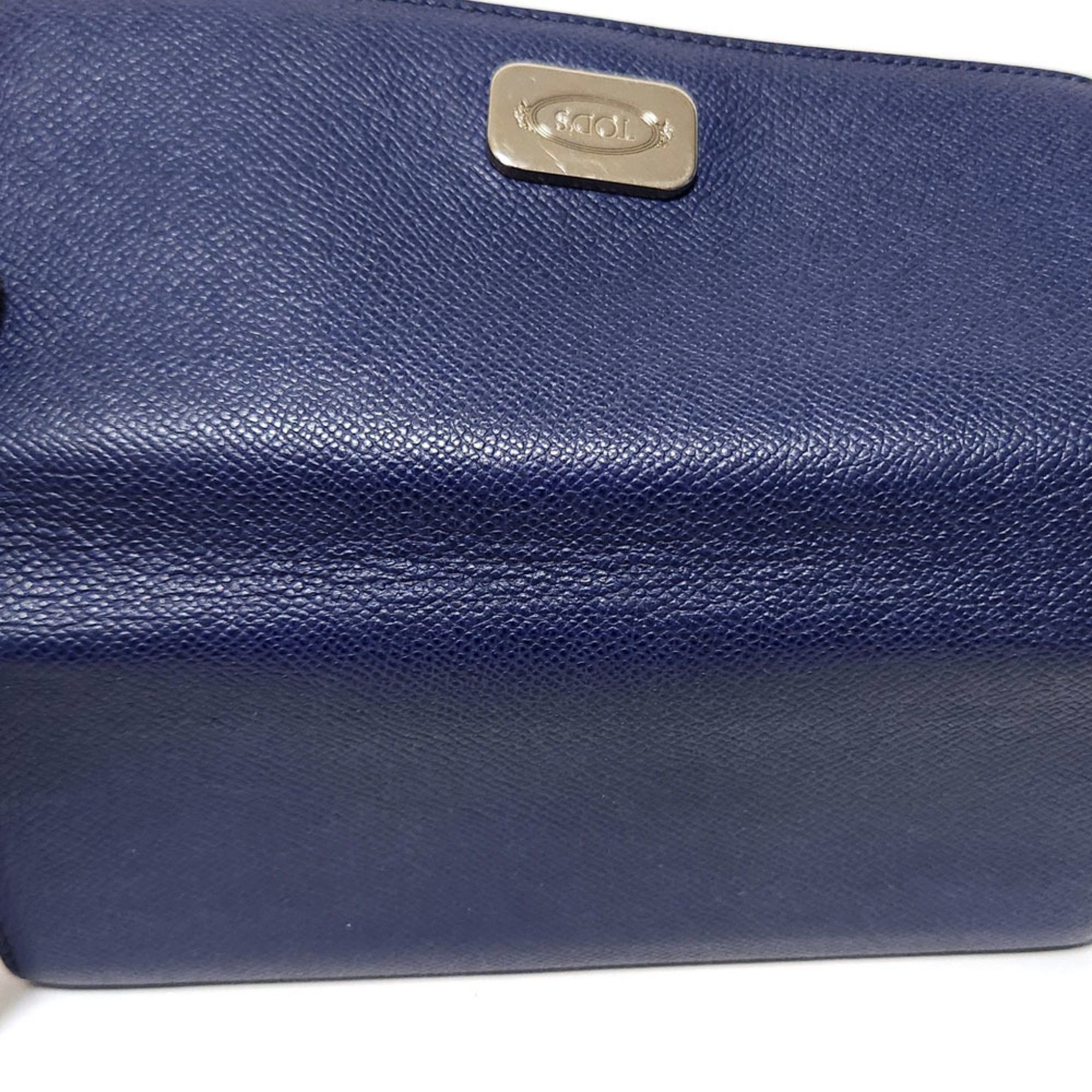 Tod's Tod's Bi-fold Wallet - Blue Leather Long Men Women Size ONE SIZE - 7 Thumbnail