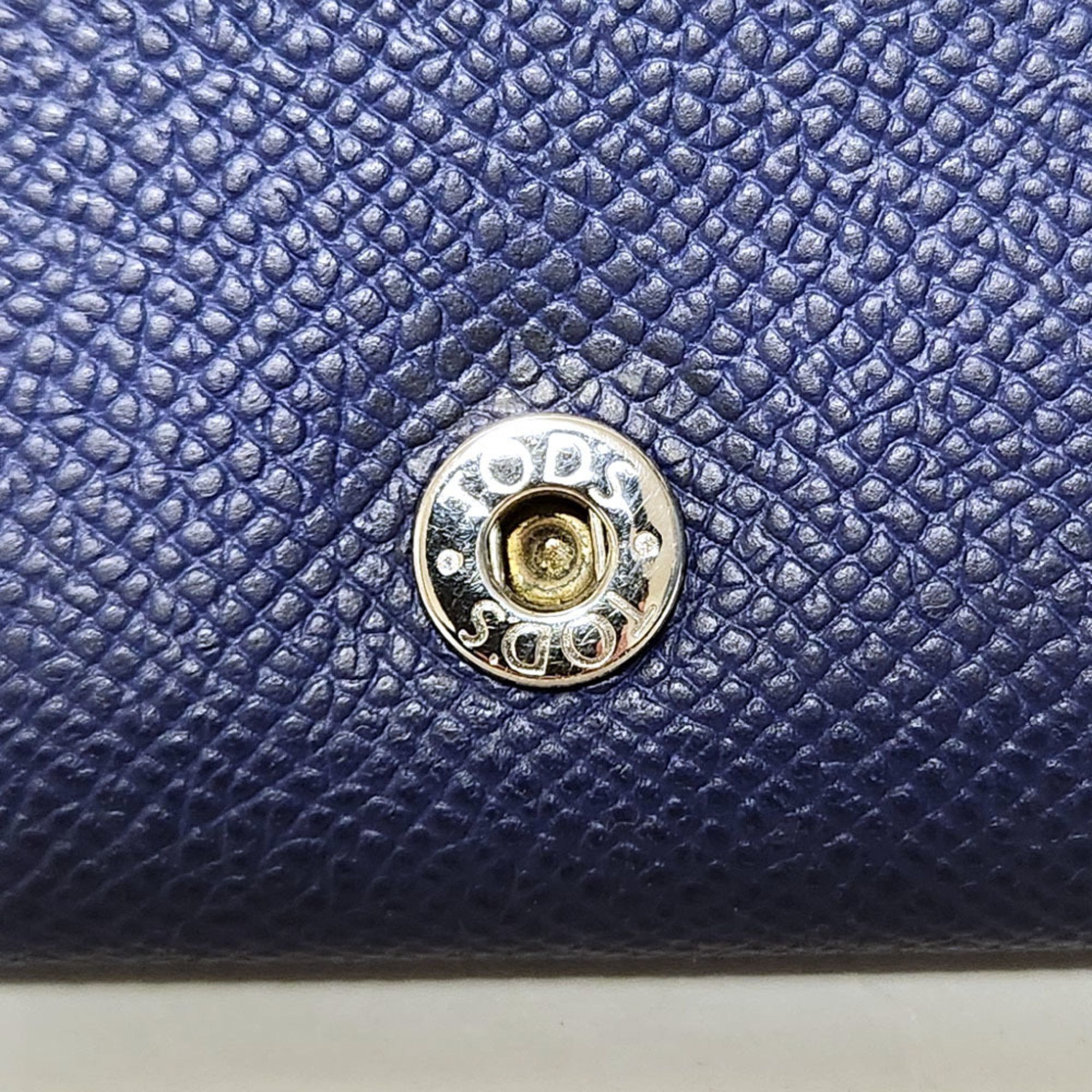 Tod's Tod's Bi-fold Wallet - Blue Leather Long Men Women Size ONE SIZE - 5 Thumbnail