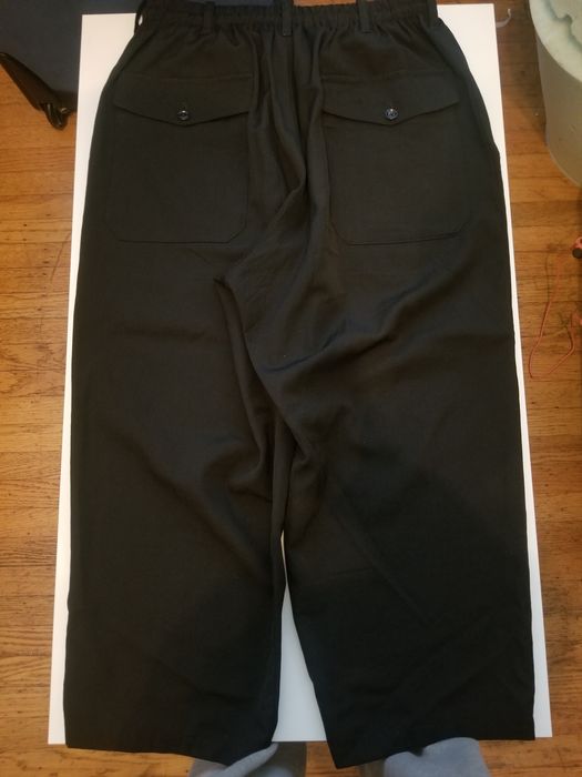 Yohji Yamamoto YYPH Wool gabardine wide pants | Grailed