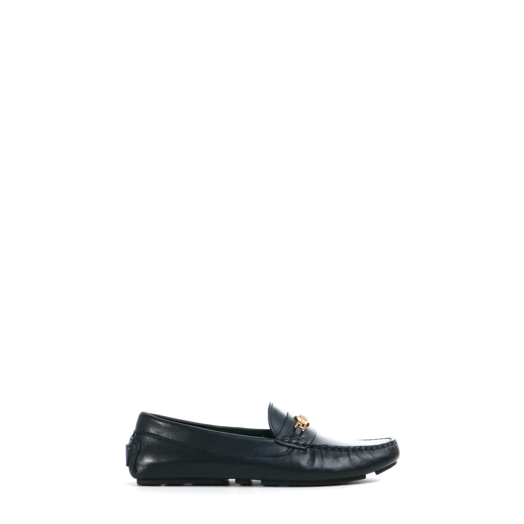 Versace VERSACE - Medaillon Versace loafers in black leather (T37) Size US 6 / IT 36 - 2 Thumbnail