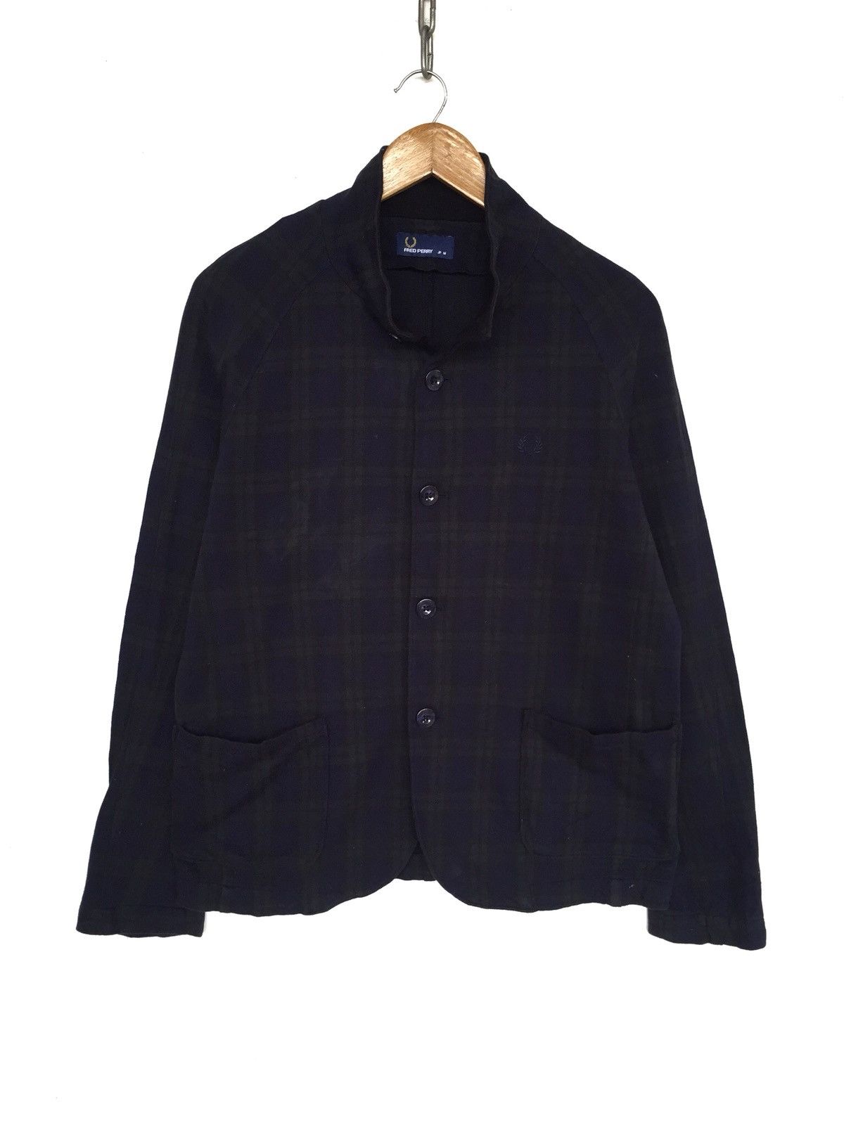 Fred Perry Fred Perry Green Checkered Plaid Tartan Button Jacket Size US M / EU 48-50 / 2 - 2 Thumbnail