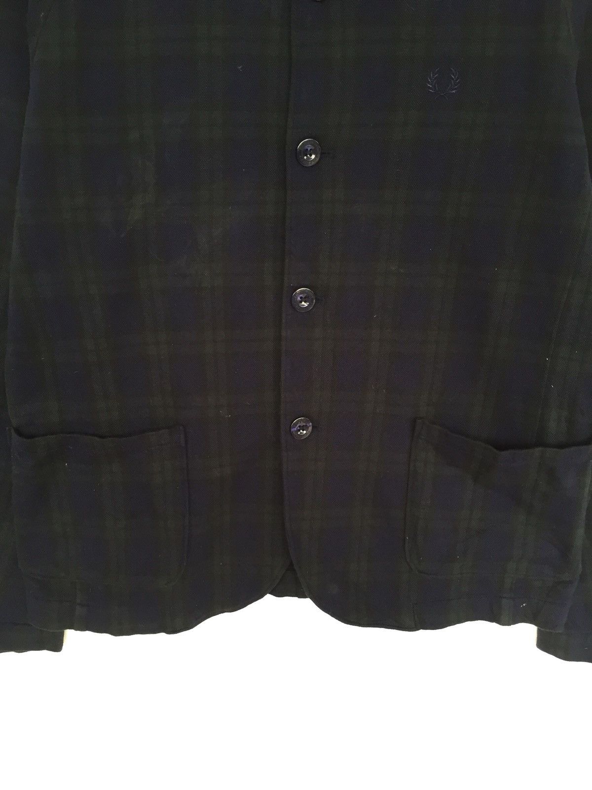 Fred Perry Fred Perry Green Checkered Plaid Tartan Button Jacket Size US M / EU 48-50 / 2 - 3 Thumbnail