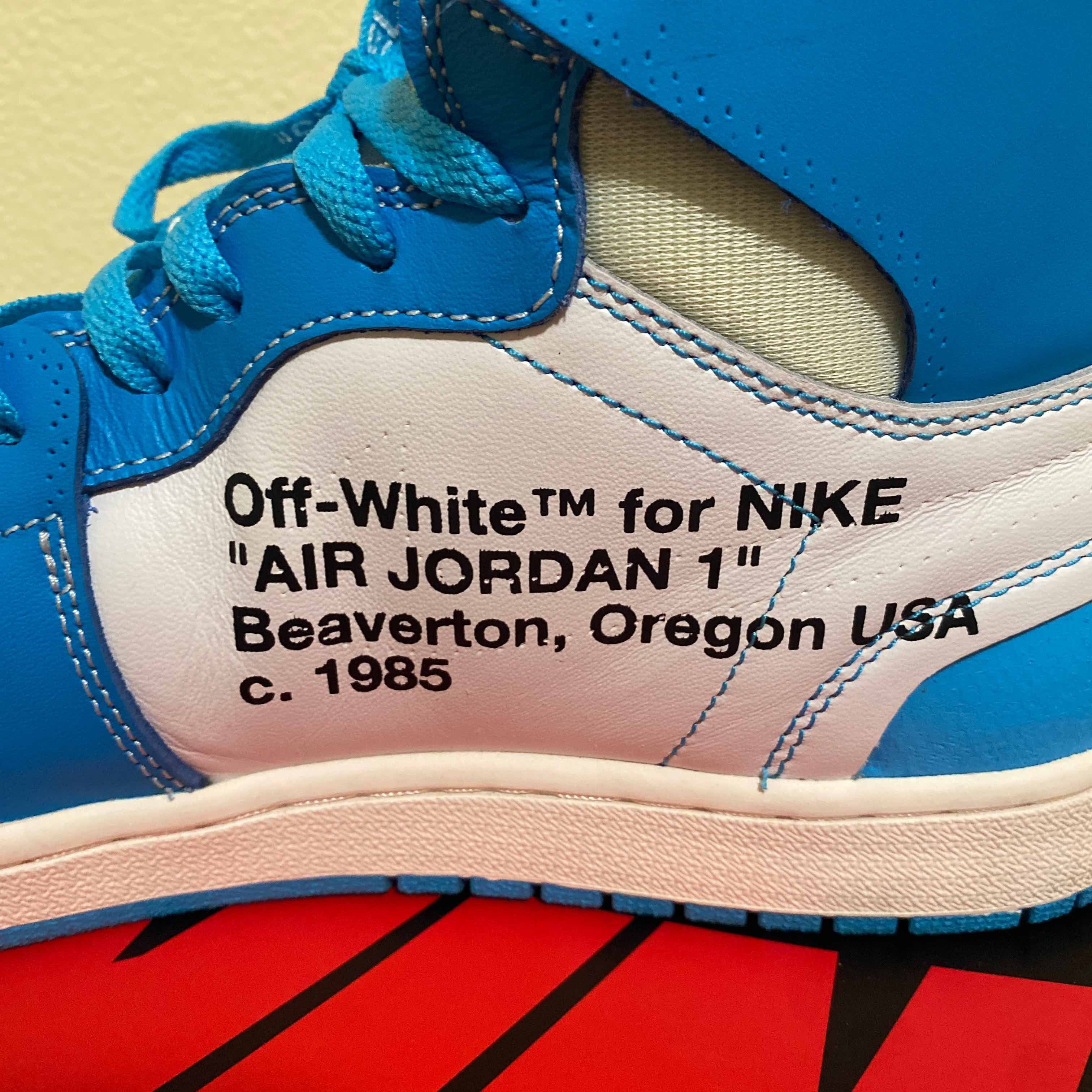 Off-White x Air Jordan 1 Retro High OG UNC