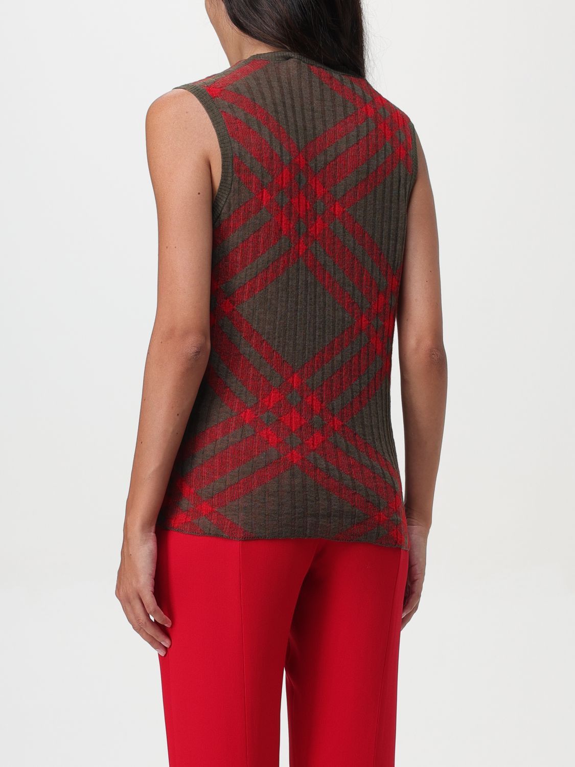 Burberry Burberry Waistcoat Woman Red Size M / US 6-8 / IT 42-44 - 3 Thumbnail