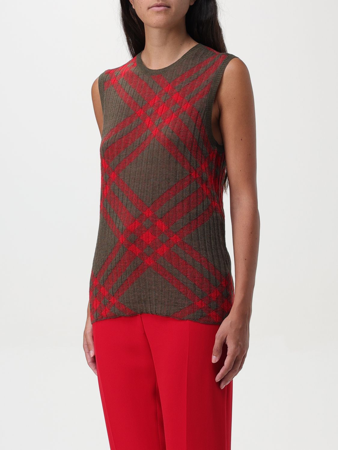 Burberry Burberry Waistcoat Woman Red Size M / US 6-8 / IT 42-44 - 4 Thumbnail