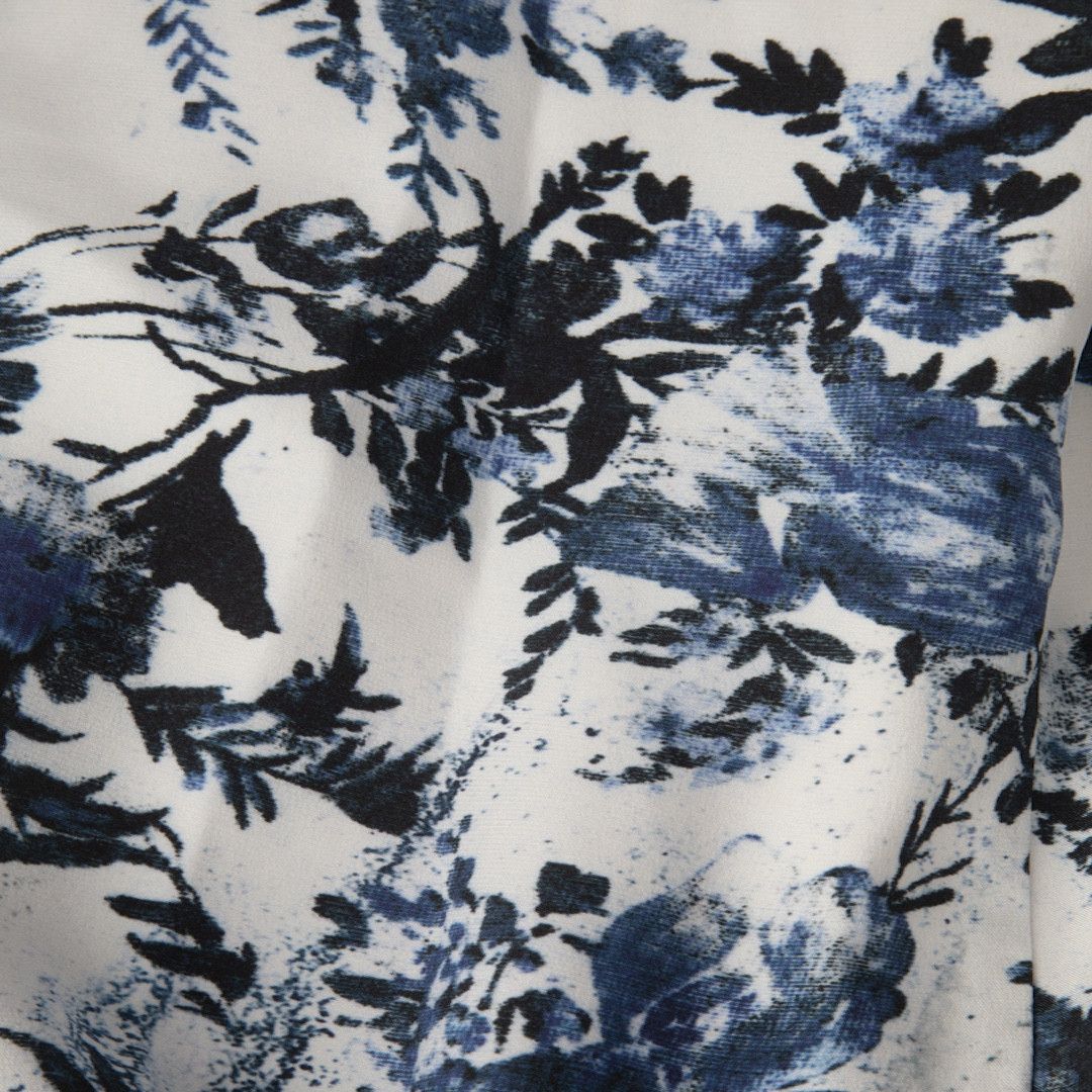 Erdem Floral Print Silk Knee Length Dress Size M / US 6-8 / IT 42-44 - 4 Thumbnail