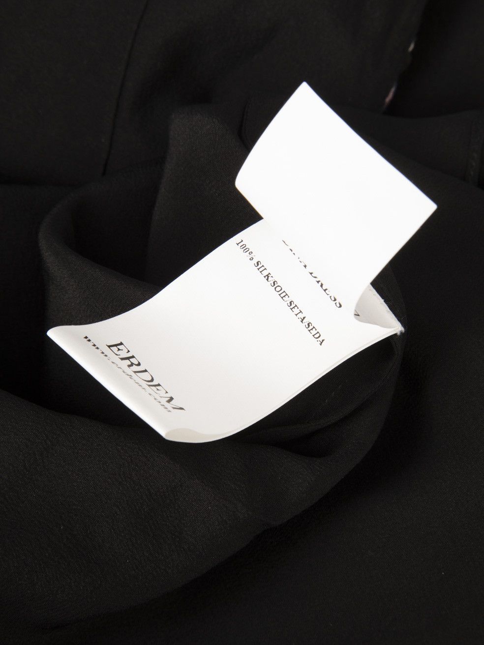 Erdem Black Silk Floral Embroidered Dress Size M / US 6-8 / IT 42-44 - 6 Thumbnail
