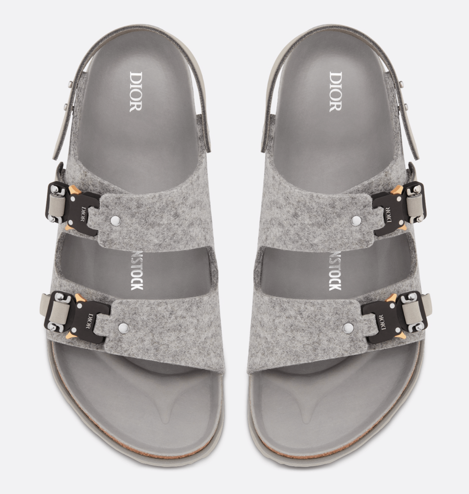 Dior Dior x Birkenstock Nubuck Milano Sandals Size US 13 / EU 46 - 3 Thumbnail