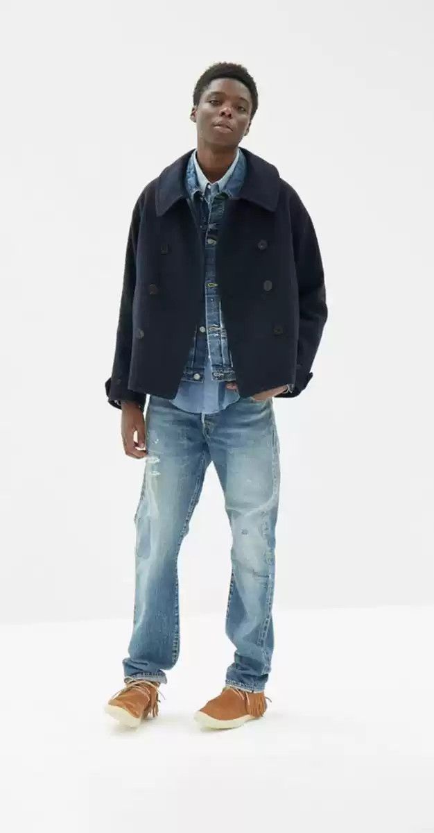 Visvim Lieutenant Matoi Jkt Wool coat Navy Coat Double