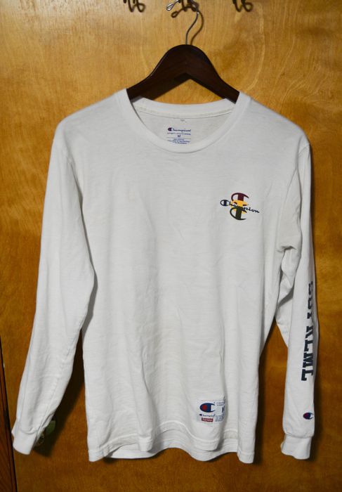 Supreme Supreme X Champion Stacked C L/S Tee | Grailed