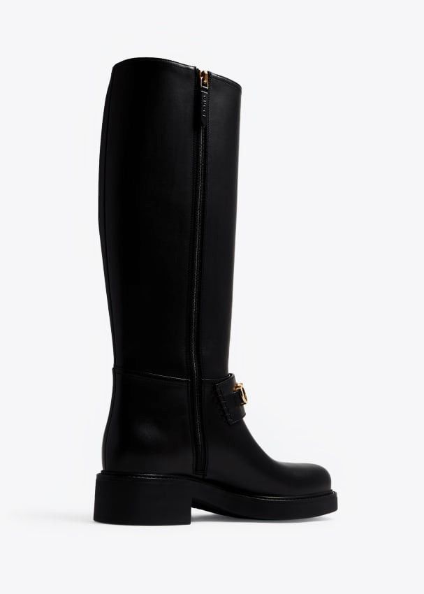 Gucci Gucci Big Logo Leather Boots SIZE 37 Size ONE SIZE - 2 Thumbnail