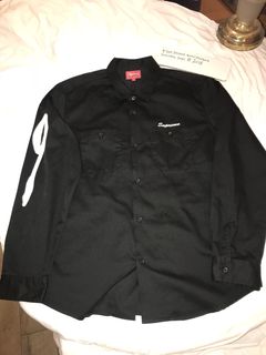 Supreme Rose Work Shirt | Grailed