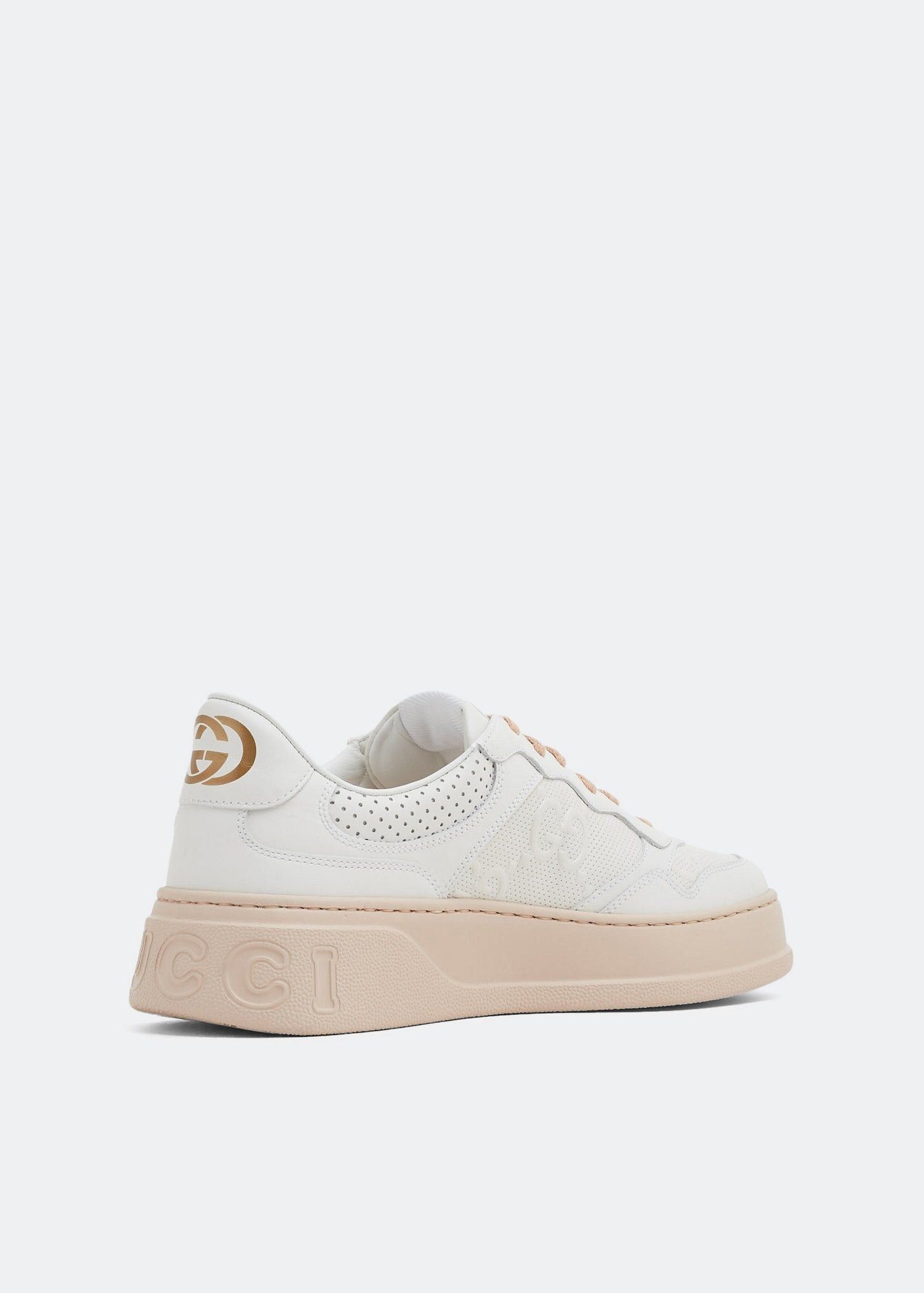 Gucci Gucci GG Embossed Leather Sneakers SIZE 41 Size ONE SIZE - 2 Thumbnail