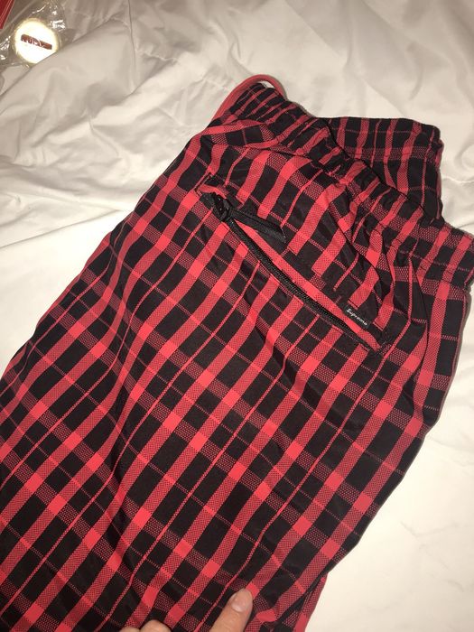 Supreme Nylon Plaid Track Pant | Grailed