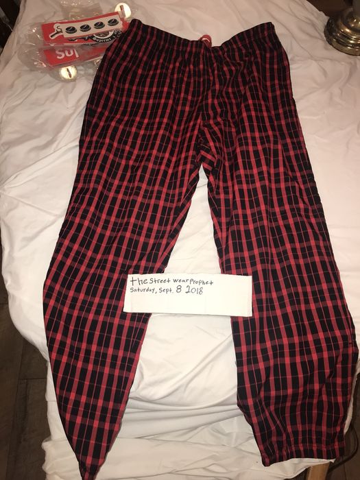 Supreme Nylon Plaid Track Pant | Grailed