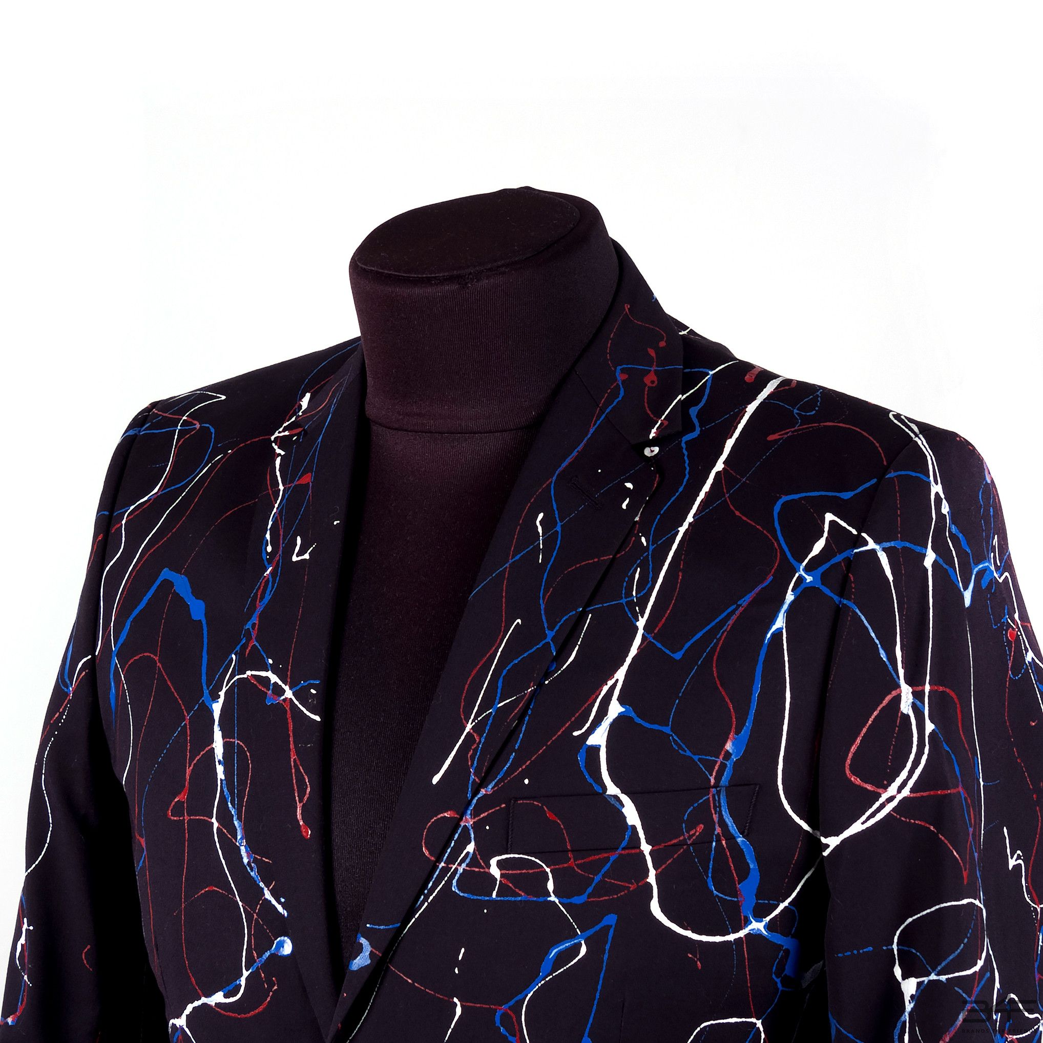 Designer × Vintage Vintage Paint Splash Blazer Jacket Size 38R - 4 Thumbnail