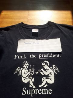 Fuck the president supreme 2022 shirt - Kingteeshop