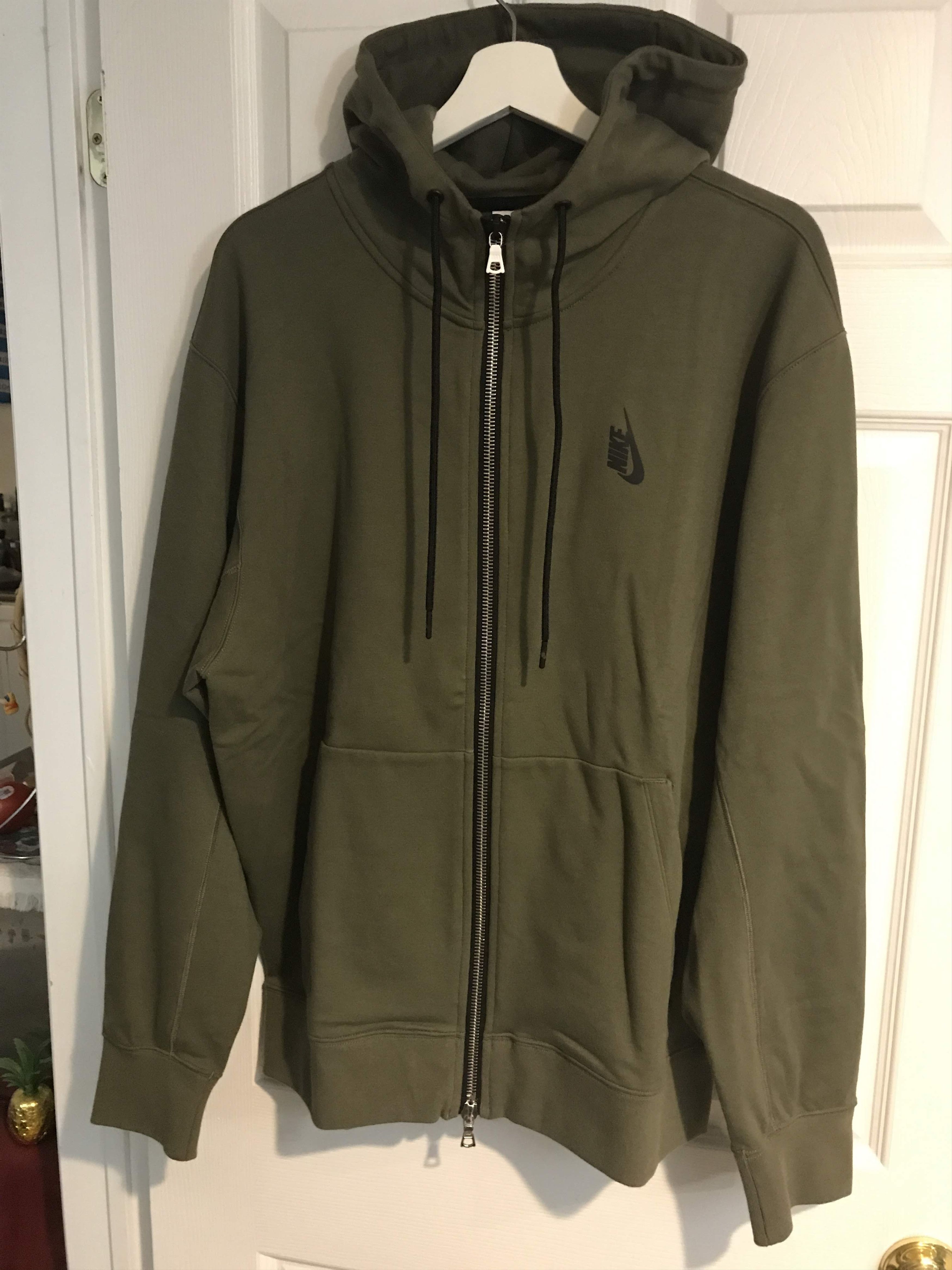 NikeLab Olive Essentials Full Zip Hoodie